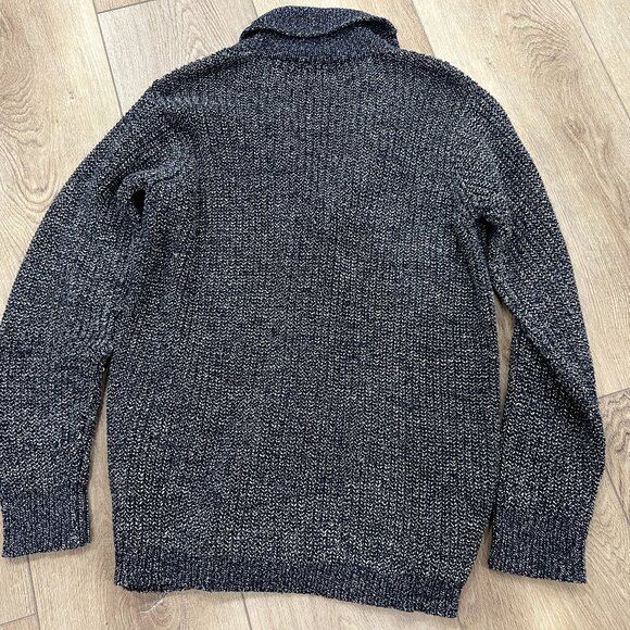 DENIM & SUPPLY Ralph Lauren Navy Blue Shawl Knit Cardigan Sweater sz LARGE L - Picture 5 of 5